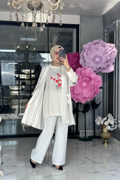 Hayal 3 lü Takım-Beyaz Beyaz