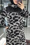 Sayra Tunik Leopar Gri Leopar